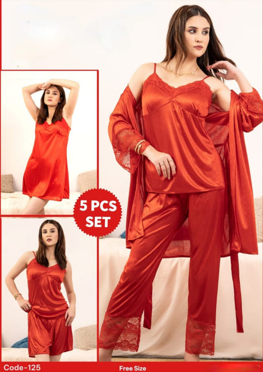 5-Piece Bridal Nighty Set Art 01