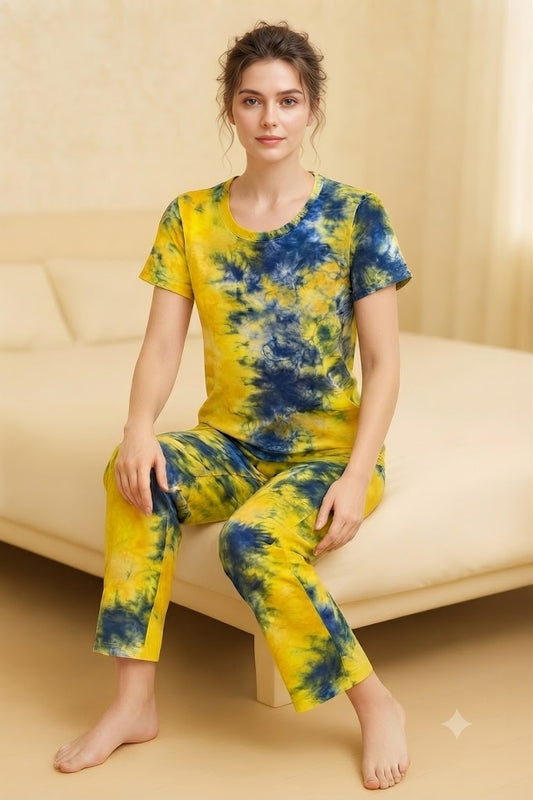Printed 2 Piece Night Suit