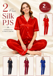 2 Piece Silk PJS