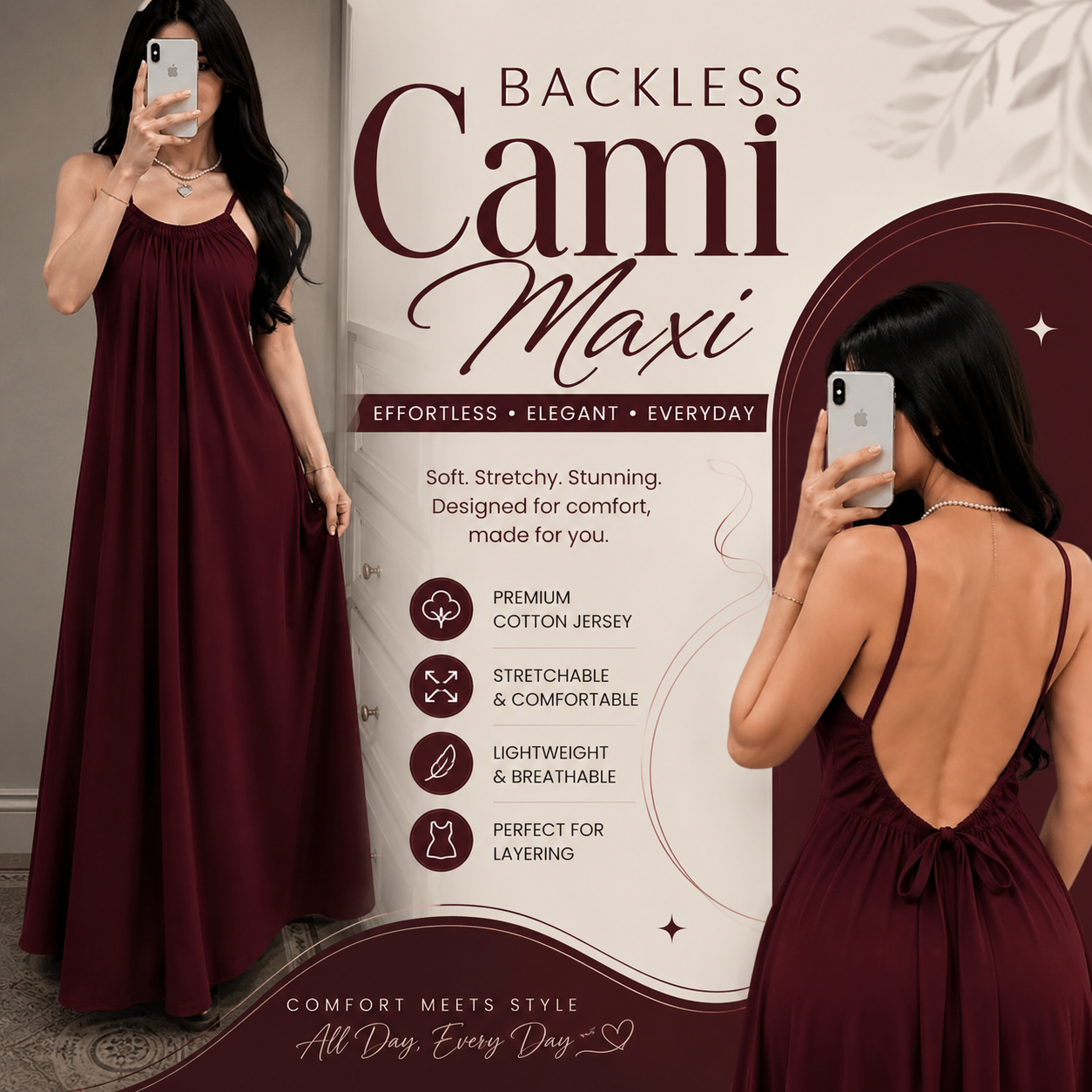 Backless Cami Maxi