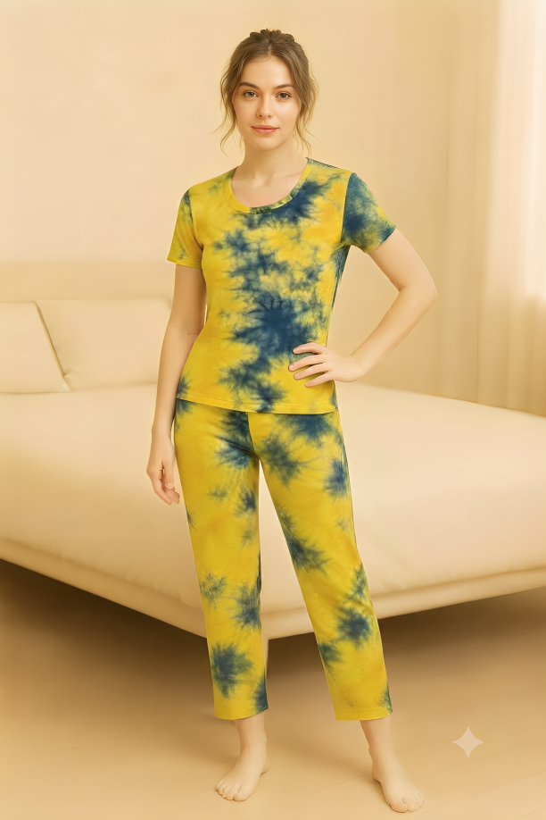 Printed 2 Piece Night Suit