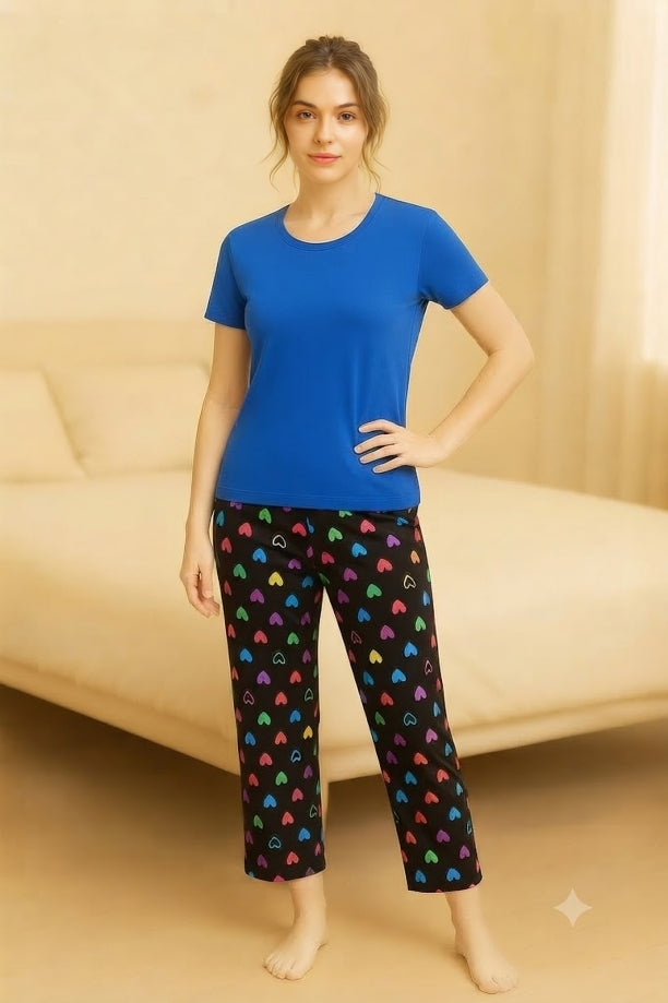 Printed 2 Piece Night Suit