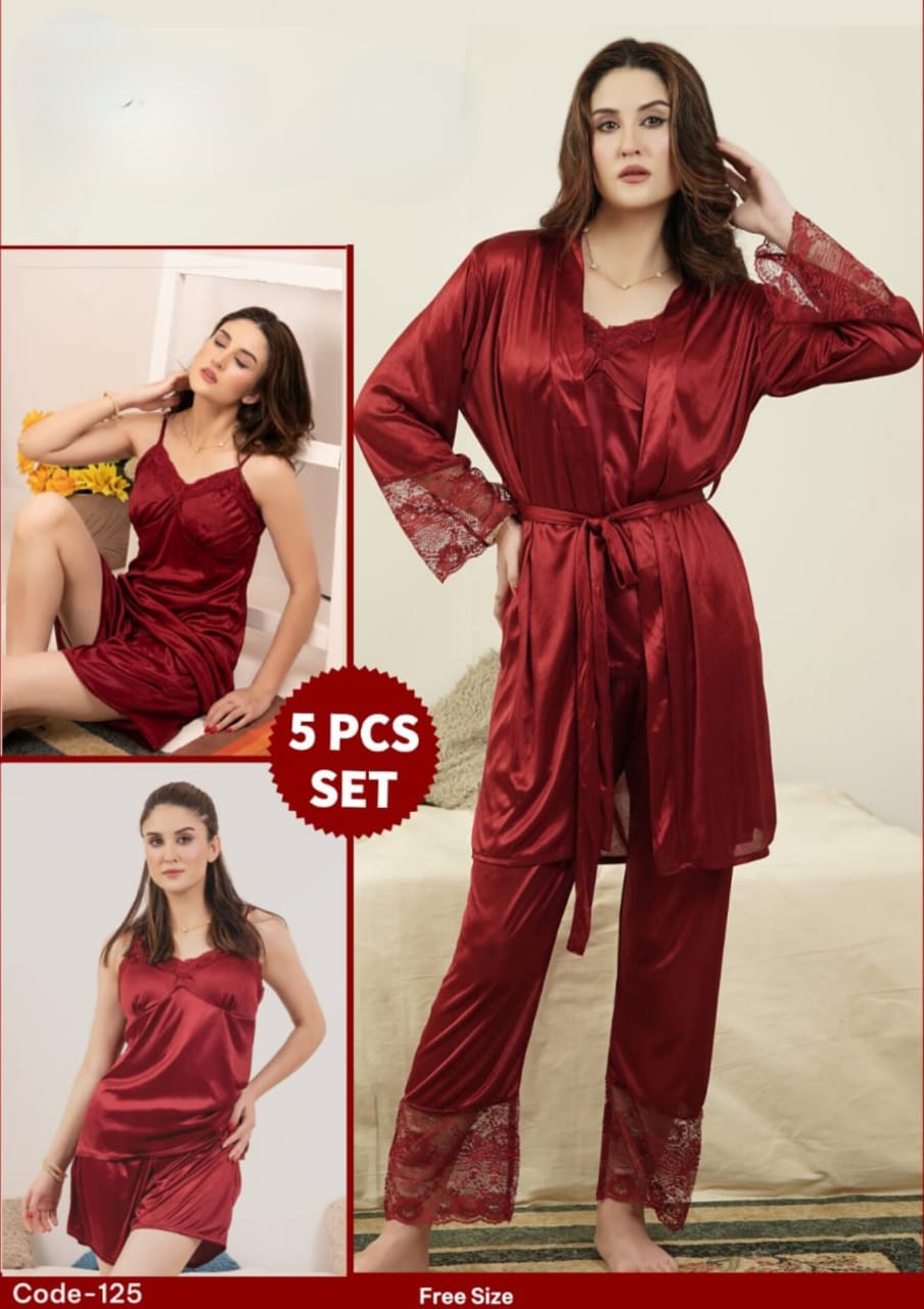 5-Piece Bridal Nighty Set