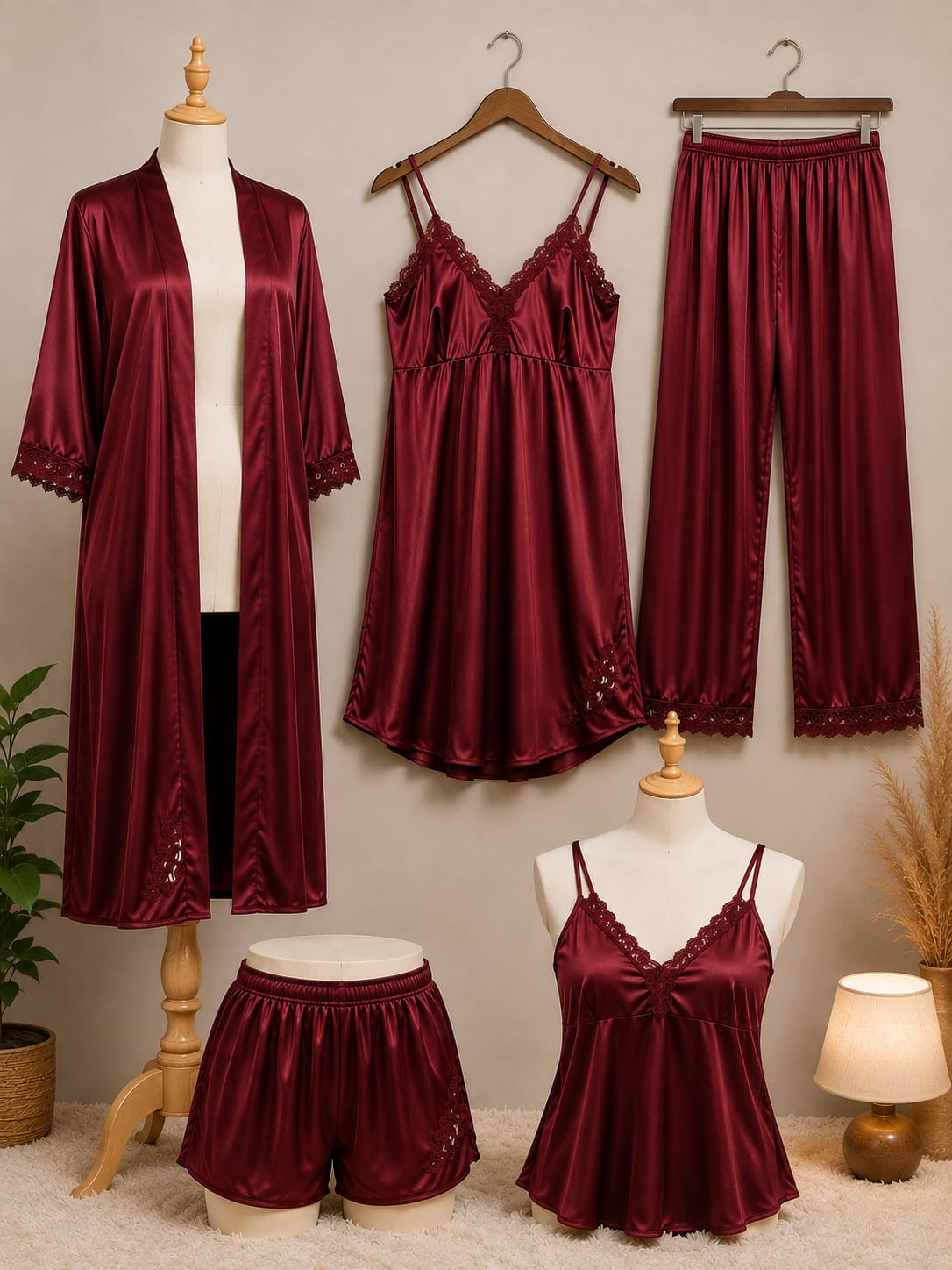 5 Piece Bridal Nighty Set – Art No. 02