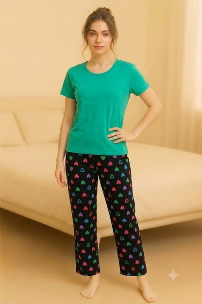 Printed 2 Piece Night Suit