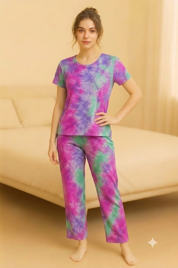 Printed 2 Piece Night Suit