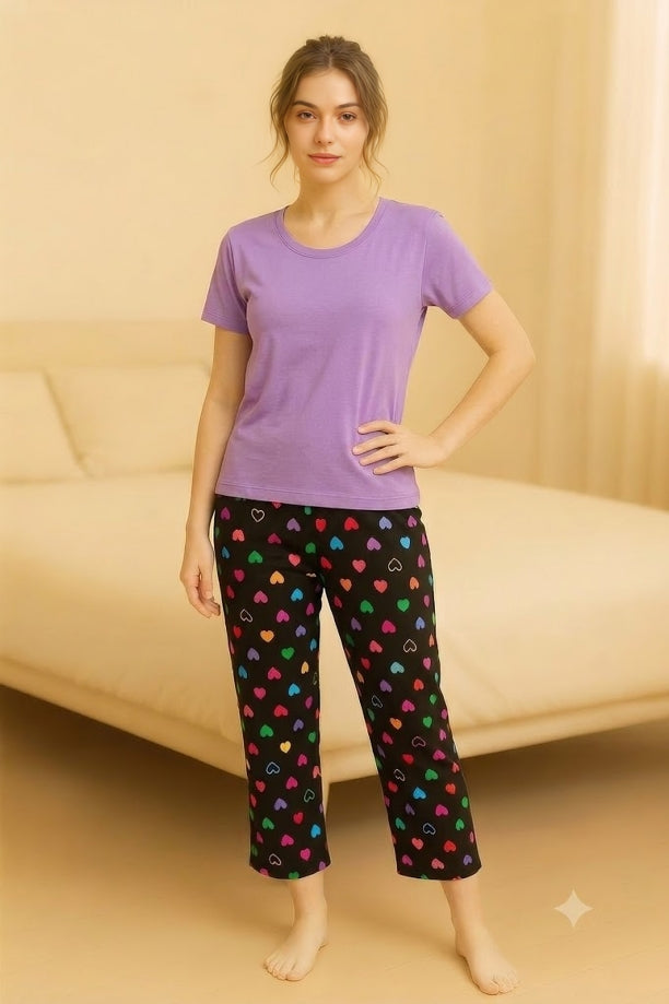 Printed 2 Piece Night Suit